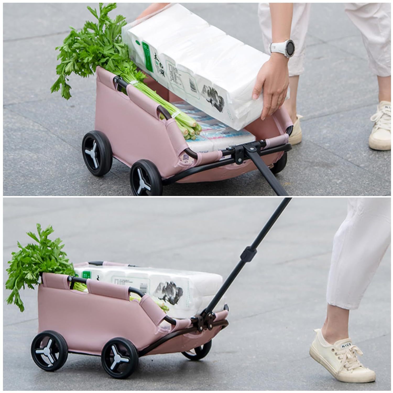 Portable Foldable Pet Stroller for Small Dogs and Cats