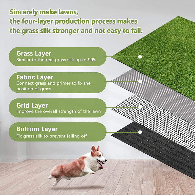 Indoor Dog Potty Training Grass Mat - Artificial Lawn Pad