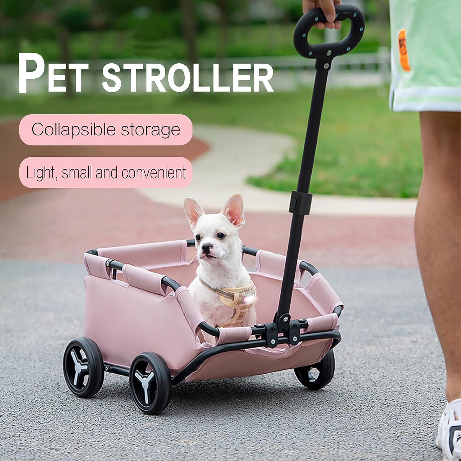 Portable Foldable Pet Stroller for Small Dogs and Cats