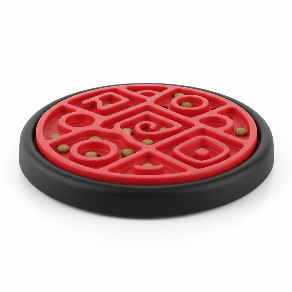 Interactive Dog Chew Toy with Slow Feeder and Nail Grinding Surface