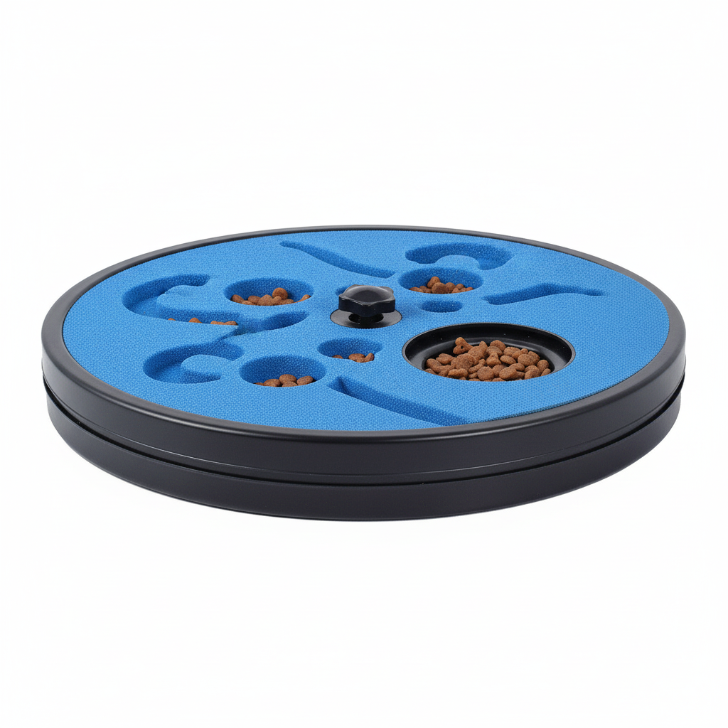 Interactive Dog Chew Toy with Slow Feeder and Nail Grinding Surface
